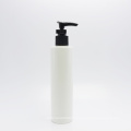 High quality custom white plastic shampoo pump bottles 250ml bamboo lid PLA plastic pump bottle PLA-118AN